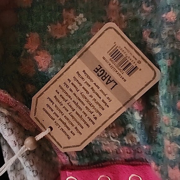 New Natural Life Floral Waffle Top, NWT, Sz Large - Picture 7 of 9